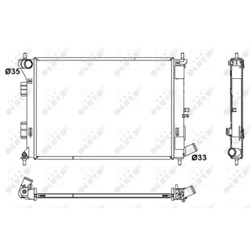 Chladič motora NRF 53171 - obr. 1