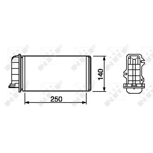 Výmenník tepla vnútorného kúrenia NRF 53219 - obr. 4