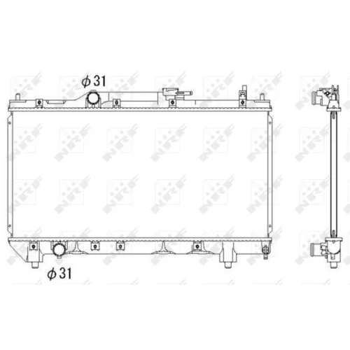 Chladič motora NRF 53266 - obr. 3