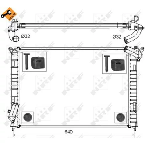 Chladič motora NRF 53808 - obr. 4