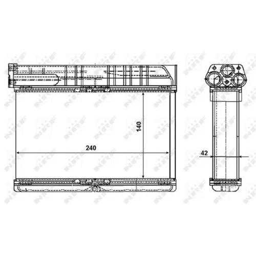 Výmenník tepla vnútorného kúrenia NRF 54235 - obr. 4