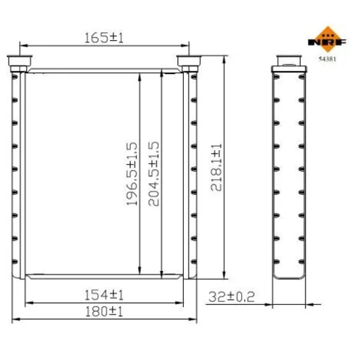 Výmenník tepla vnútorného kúrenia NRF 54381 - obr. 4