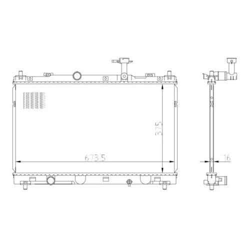 Chladič motora NRF 550031