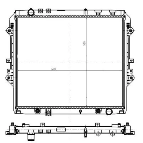 Chladič motora NRF 550032