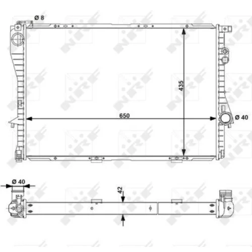 Chladič motora NRF 55323 - obr. 3