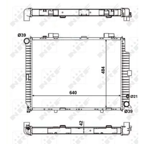 Chladič motora NRF 56139 - obr. 4