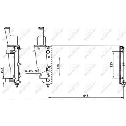 Chladič motora NRF 58072 - obr. 3