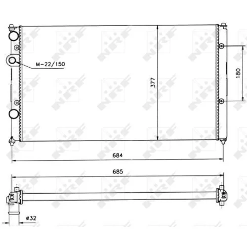 Chladič motora NRF 58093 - obr. 3