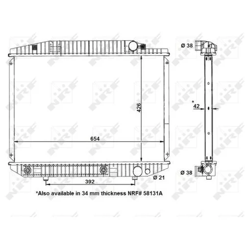 Chladič motora NRF 58131 - obr. 4