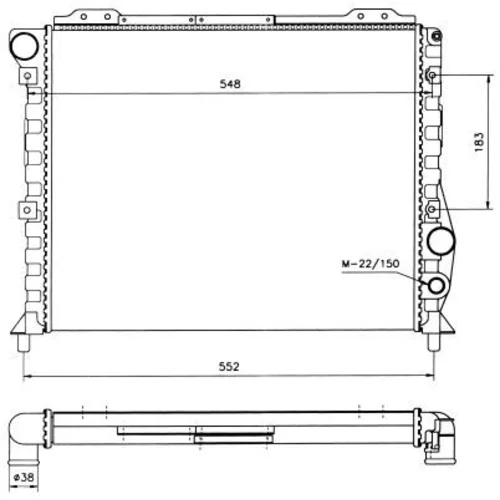 Chladič motora NRF 58743 - obr. 4