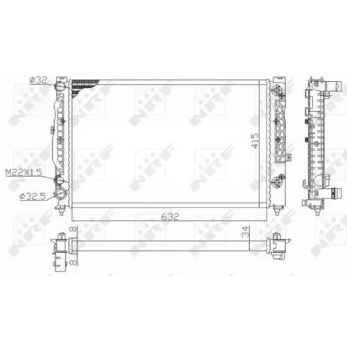 Chladič motora NRF 59101 - obr. 4