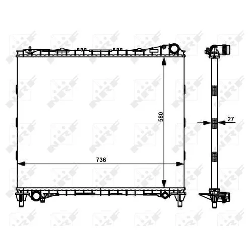 Chladič motora NRF 59174 - obr. 4