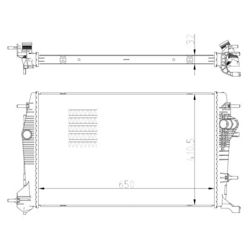 Chladič motora NRF 59354 - obr. 4