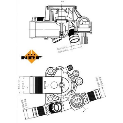 Termostat chladenia NRF 725045 - obr. 4