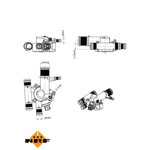 Termostat chladenia NRF 725059 - obr. 4