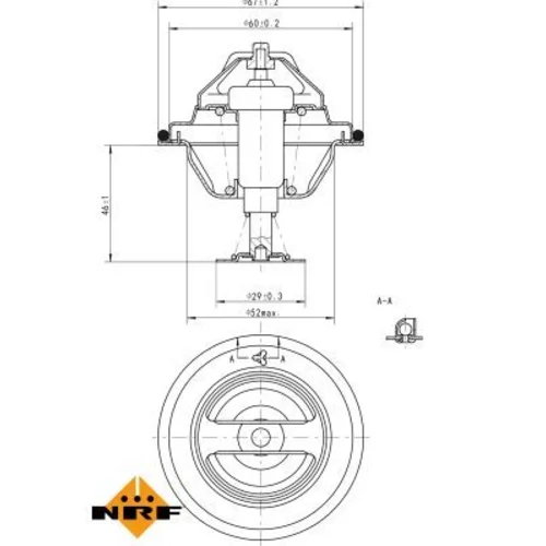 Termostat chladenia NRF 725077 - obr. 4