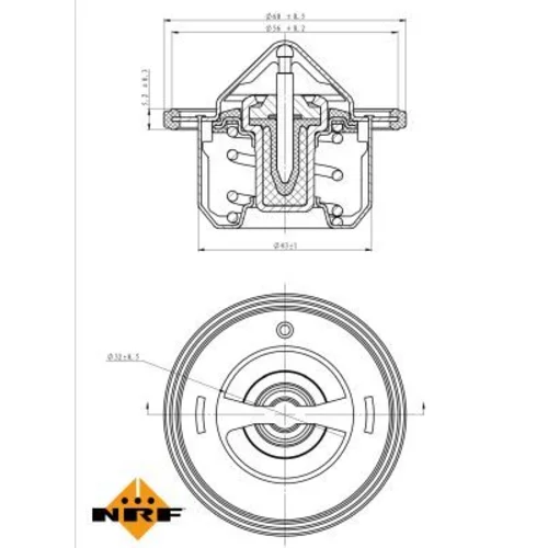 Termostat chladenia NRF 725084 - obr. 4