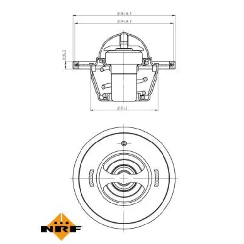 Termostat chladenia NRF 725136 - obr. 4