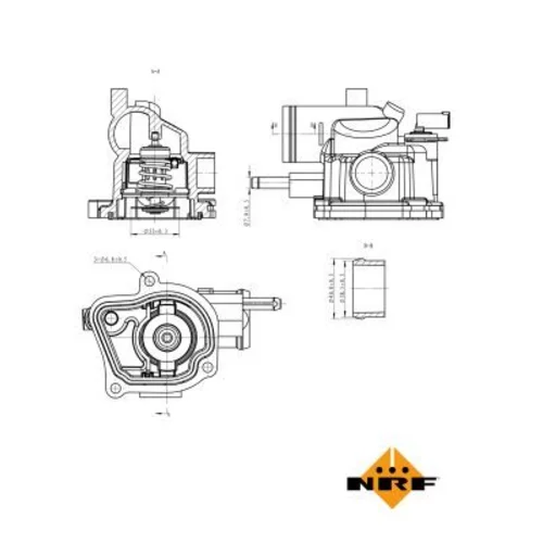 Termostat chladenia NRF 725153 - obr. 4