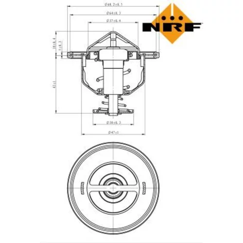 Termostat chladenia 725176 /NRF/ - obr. 4