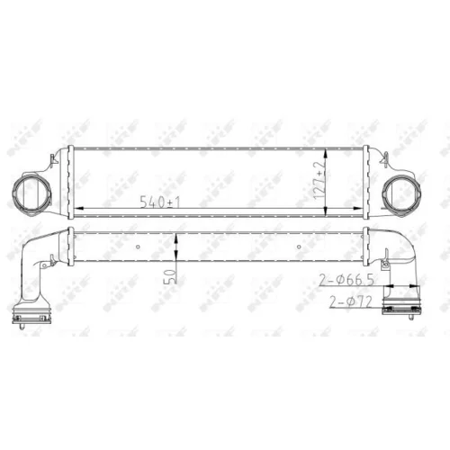 Chladič plniaceho vzduchu NRF 30165A - obr. 4