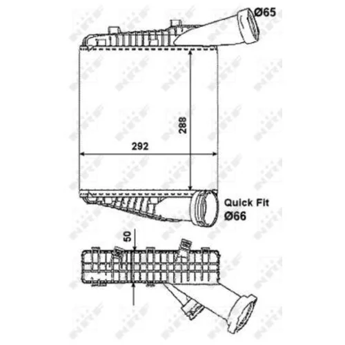 Chladič plniaceho vzduchu NRF 30178 - obr. 4