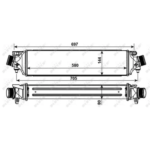 Chladič plniaceho vzduchu NRF 30235 - obr. 4