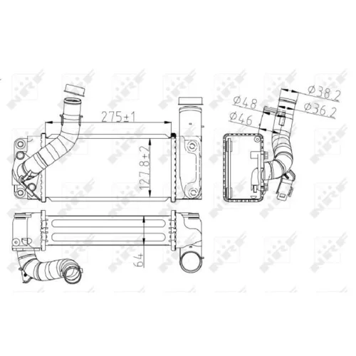 Chladič plniaceho vzduchu 30245 /NRF/ - obr. 4