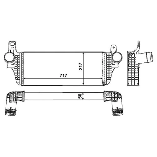 Chladič plniaceho vzduchu NRF 30466