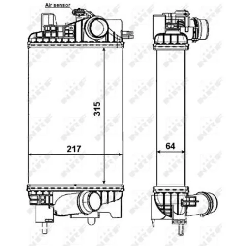 Chladič plniaceho vzduchu NRF 30469 - obr. 4