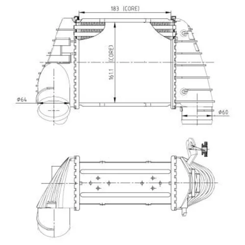 Chladič plniaceho vzduchu NRF 309040