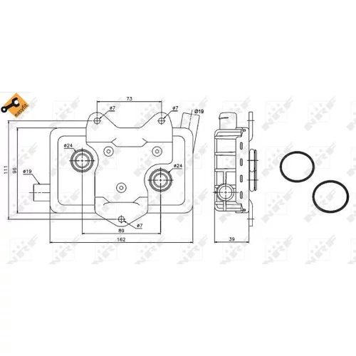 Chladič motorového oleja NRF 31180 - obr. 4