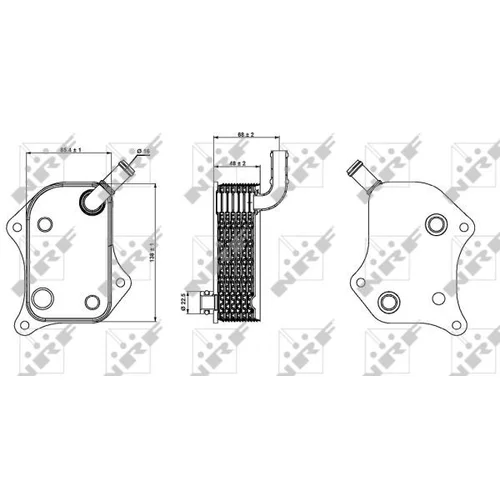 Chladič motorového oleja NRF 31237 - obr. 4