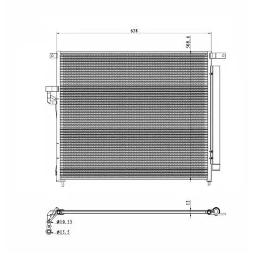 Kondenzátor klimatizácie 350425 /NRF/ - obr. 4