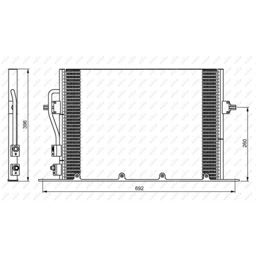 Kondenzátor klimatizácie NRF 35196