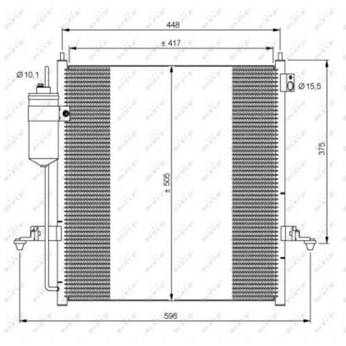 Kondenzátor klimatizácie NRF 35871 - obr. 4