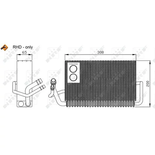 Výparník klimatizácie NRF 36117 - obr. 4