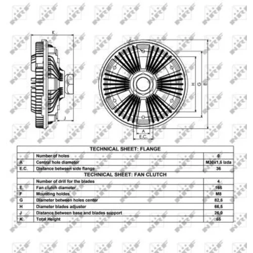 Spojka ventilátora chladenia NRF 49040 - obr. 4