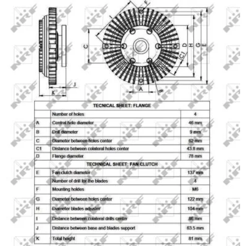 Spojka ventilátora chladenia NRF 49559 - obr. 4