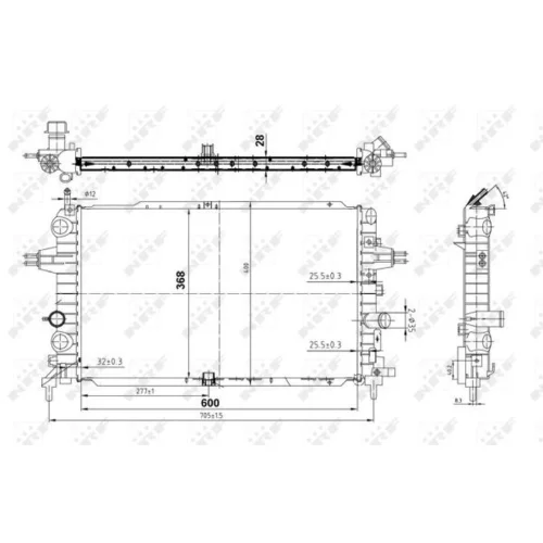 Chladič motora NRF 50143 - obr. 4