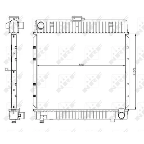 Chladič motora NRF 504250 - obr. 4