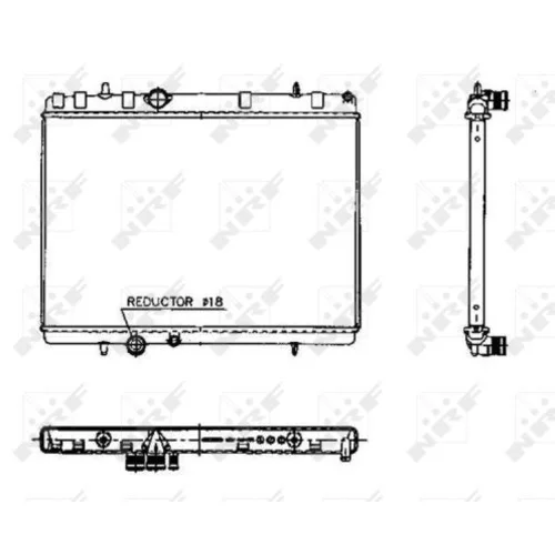 Chladič motora NRF 50436