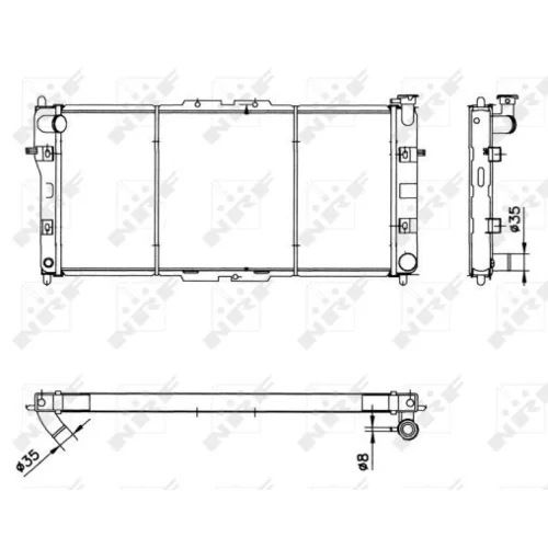 Chladič motora NRF 52020 - obr. 4