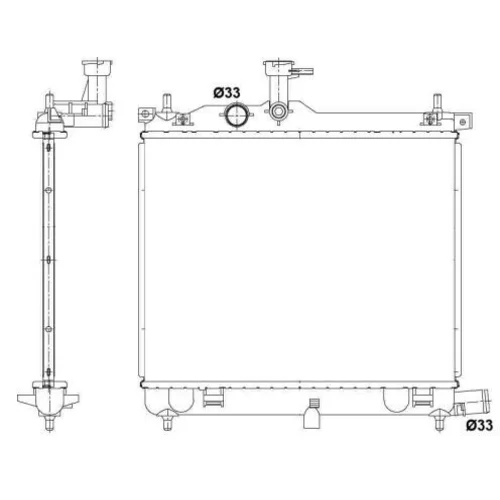 Chladič motora NRF 53025 - obr. 3