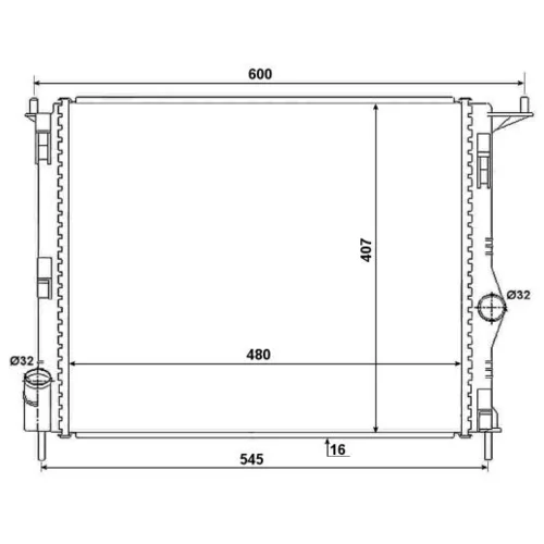 Chladič motora NRF 53069 - obr. 3