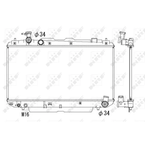 Chladič motora NRF 53324 - obr. 3