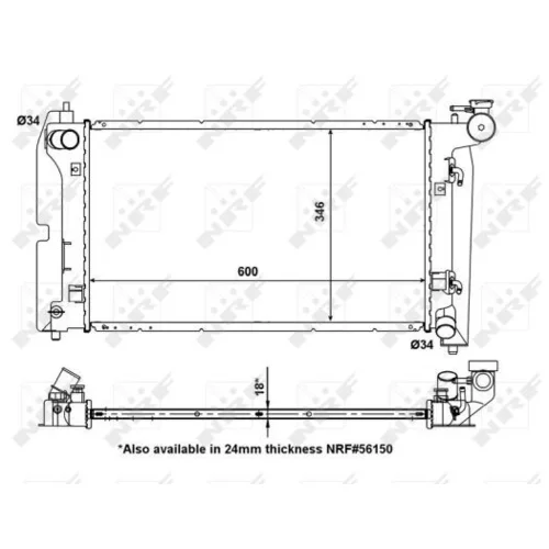 Chladič motora NRF 53325 - obr. 4