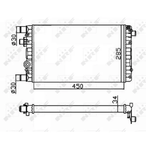 Chladič motora NRF 53602 - obr. 3