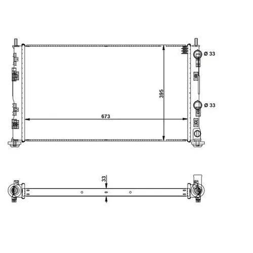 Chladič motora NRF 53733 - obr. 4