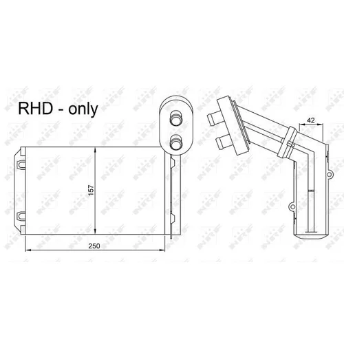 Výmenník tepla vnútorného kúrenia NRF 54253 - obr. 4